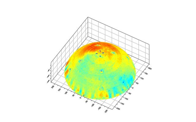 水下转盘自动轮廓跟踪扫描结果